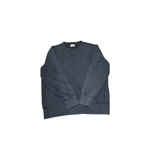 AE77 American Eagle Gray Premium Sweatshirt L 100% Cotton Minimalist NWT